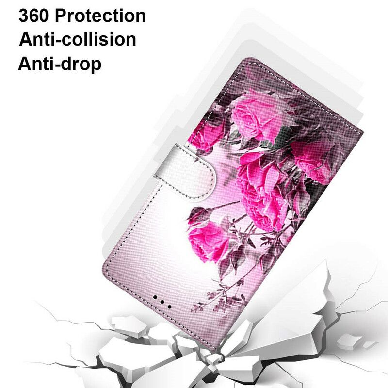 Folio Deksel Til Samsung Galaxy S21 5G Magiske Blomster