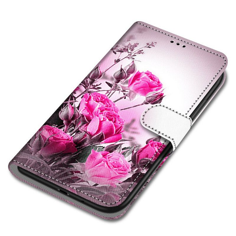 Folio Deksel Til Samsung Galaxy S21 5G Magiske Blomster