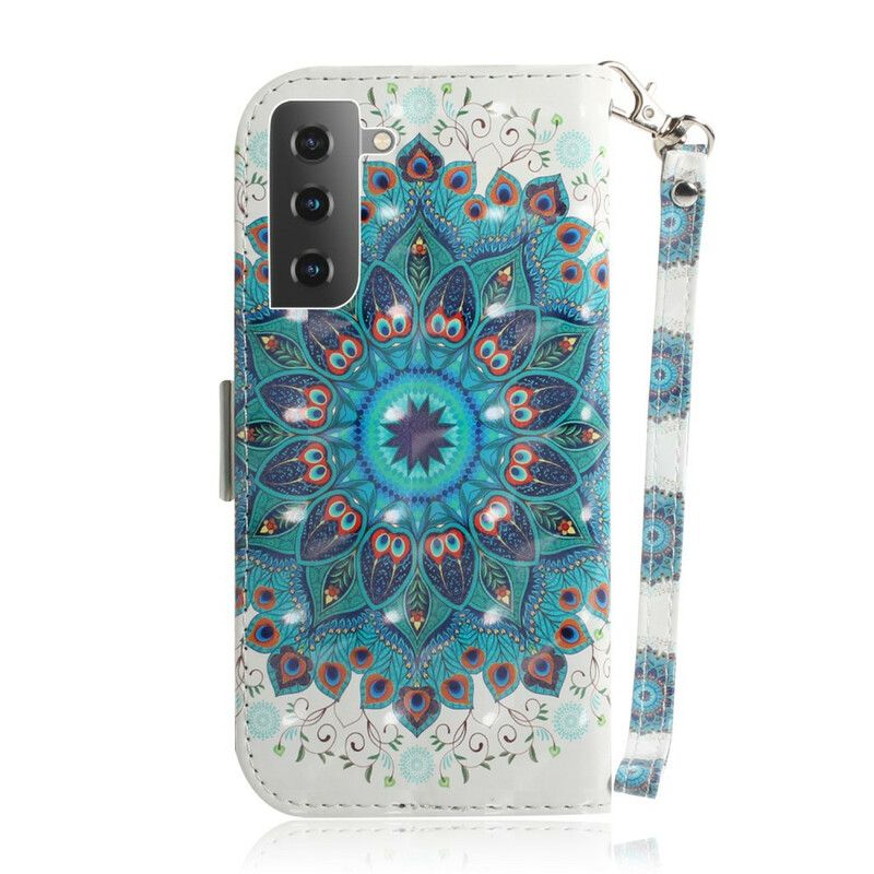 Folio Deksel Til Samsung Galaxy S21 5G Med Kjede Masterful Strappy Mandala