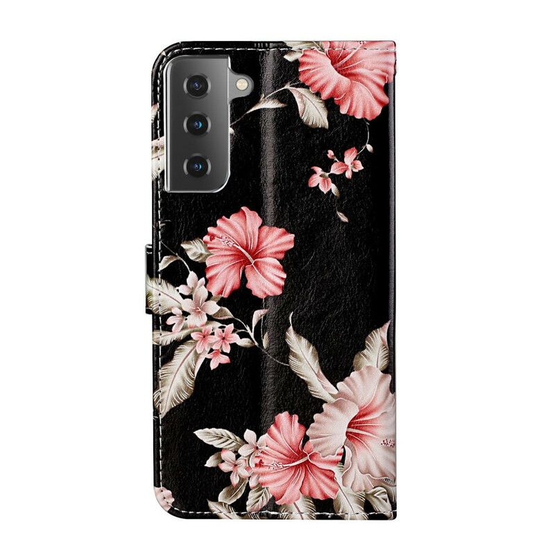 Lærdeksel Til Samsung Galaxy S21 5G Blomstergalskap