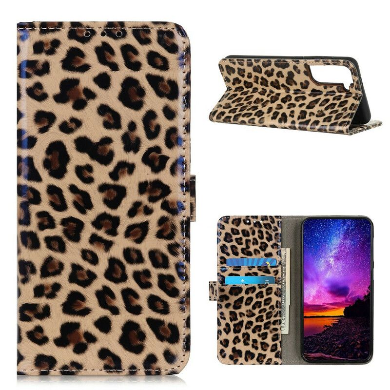 Lærdeksel Til Samsung Galaxy S21 5G Leopard