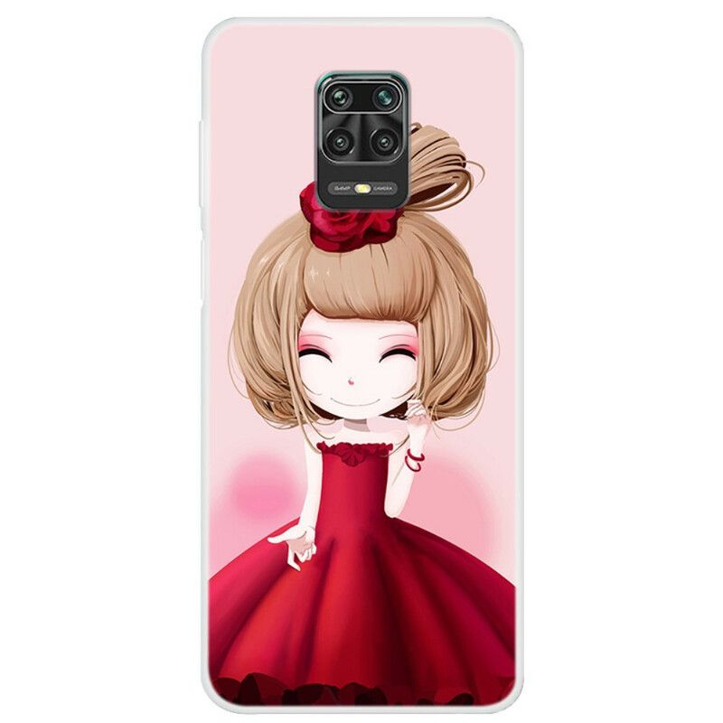 Deksel Til Xiaomi Redmi Note 9S / Note 9 Pro Manga Lady