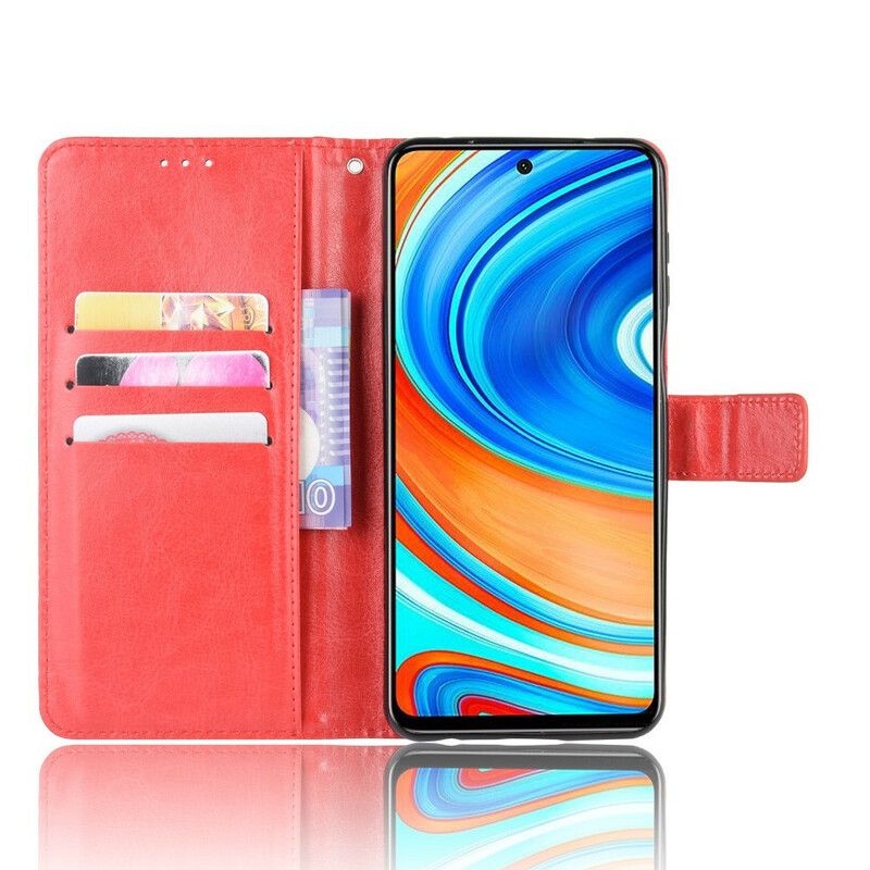 Lærdeksel Til Xiaomi Redmi Note 9S / Note 9 Pro Plinkende Kunstskinn