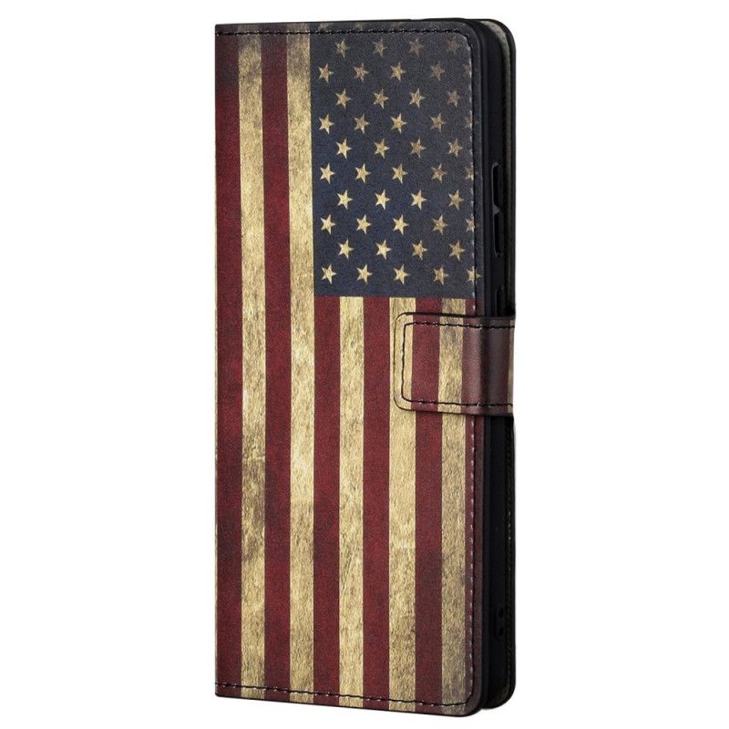 Folio Deksel Til Poco M4 Pro 5G Amerikansk Flagg