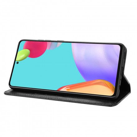 Beskyttelse Deksel Til Samsung Galaxy A52 4G / A52 5G / A52s 5G Folio Deksel Vintage Stilisert Skinneffekt