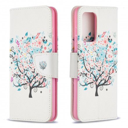 Folio Deksel Til Samsung Galaxy A52 4G / A52 5G / A52s 5G Blomstret Tre