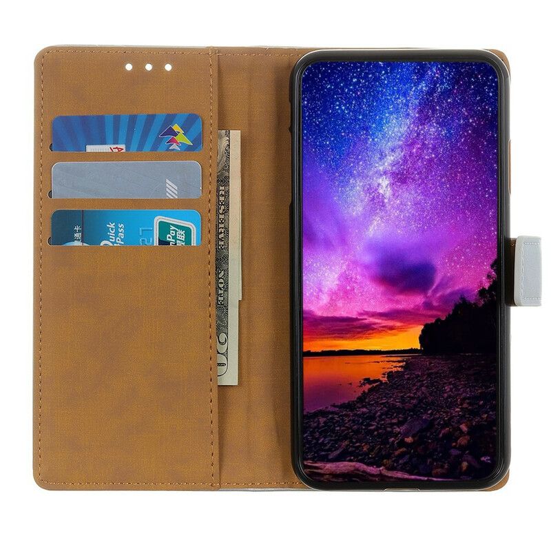 Folio Deksel Til Samsung Galaxy A52 4G / A52 5G / A52s 5G Enkelt Kunstskinn