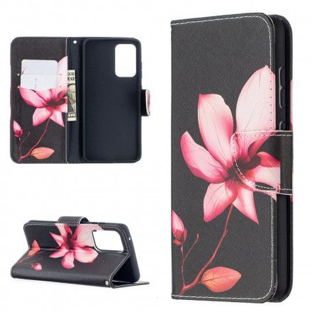 Folio Deksel Til Samsung Galaxy A52 4G / A52 5G / A52s 5G Rosa Blomst