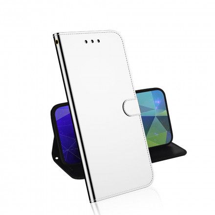 Lærdeksel Til Samsung Galaxy A52 4G / A52 5G / A52s 5G Speil I Kunstskinn