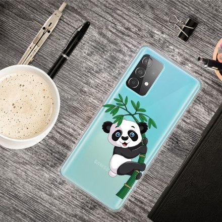 Mobildeksel Til Samsung Galaxy A52 4G / A52 5G / A52s 5G Panda På Bambus