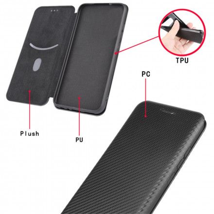 Beskyttelse Deksel Til Xiaomi Redmi 10 Folio Deksel Farget Karbon Silikon