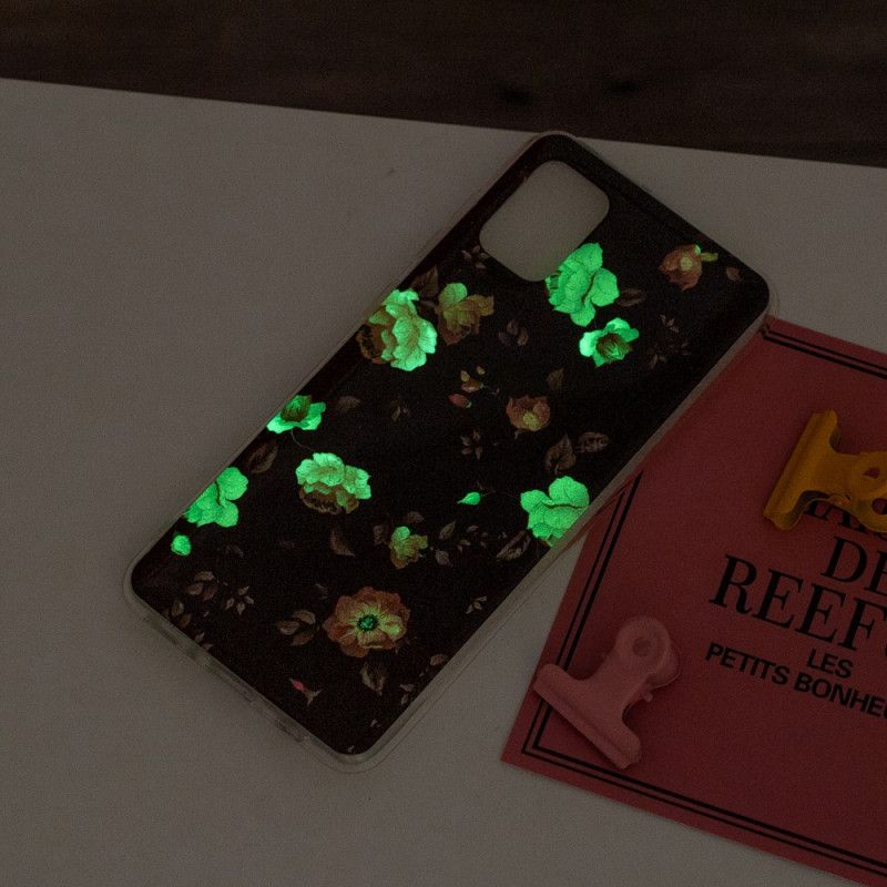 Deksel Til Xiaomi Redmi 10 Fluorescerende Blomster