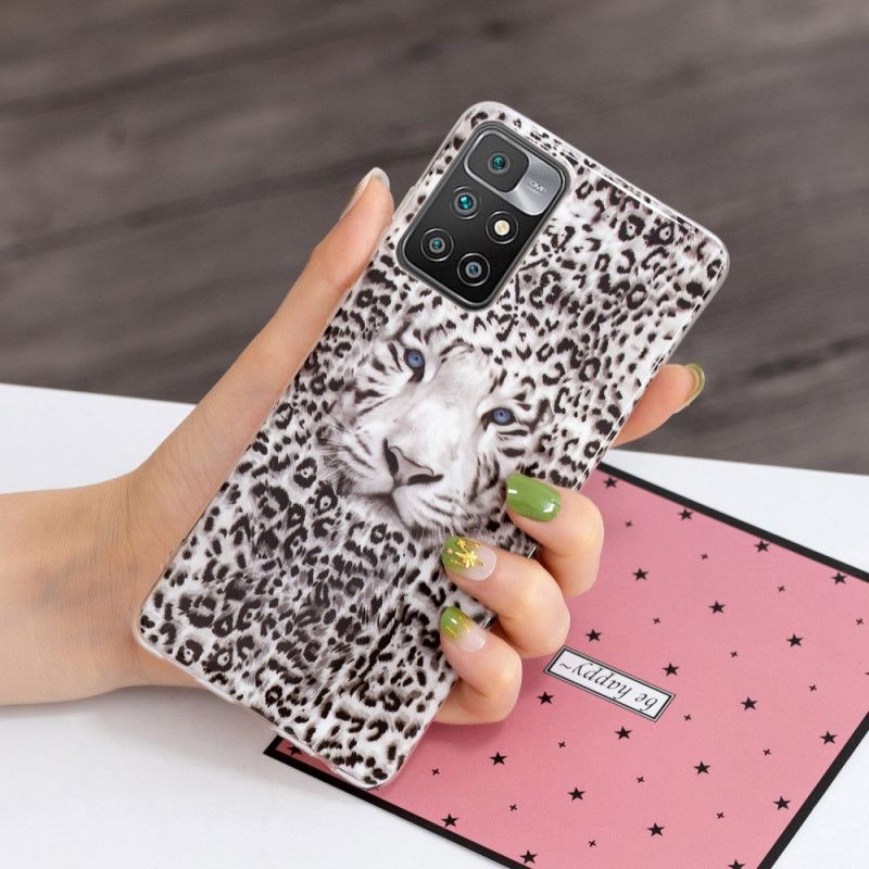 Deksel Til Xiaomi Redmi 10 Fluorescerende Leopard