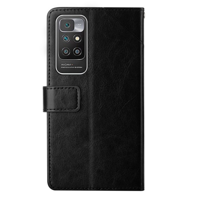 Folio Deksel Til Xiaomi Redmi 10 Geo Y Design Leather Style