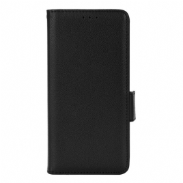 Folio Deksel Til Xiaomi Redmi 10 Grain Leather Effect