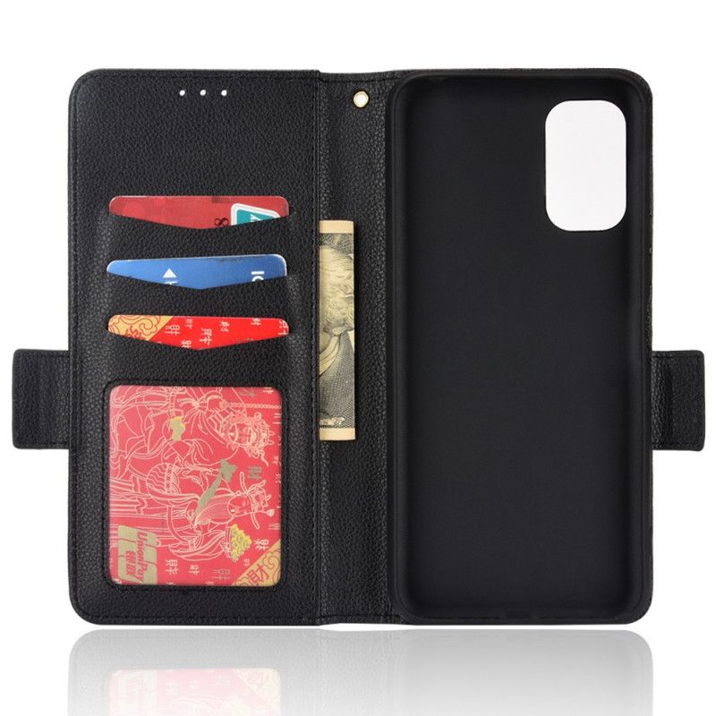 Folio Deksel Til Xiaomi Redmi 10 Grain Leather Effect