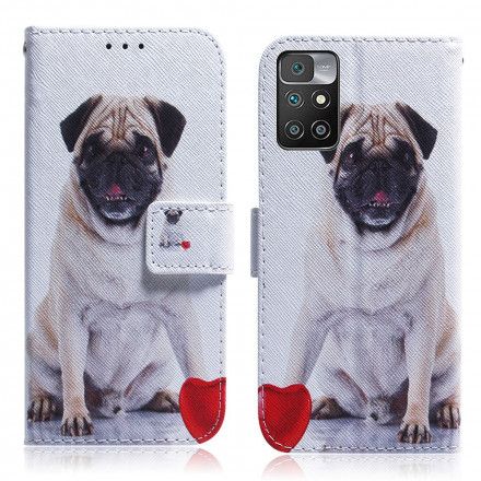 Folio Deksel Til Xiaomi Redmi 10 Pug Dog