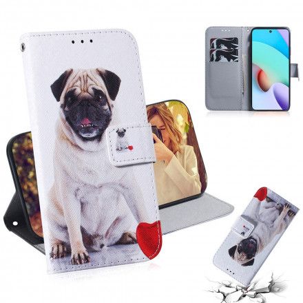 Folio Deksel Til Xiaomi Redmi 10 Pug Dog