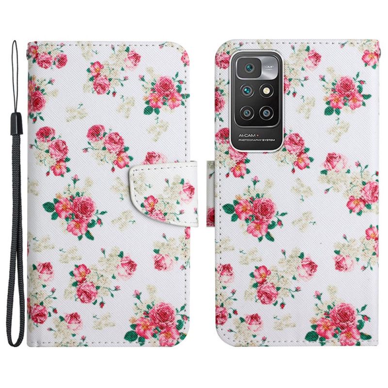 Folio Deksel Til Xiaomi Redmi 10 Royal Liberty Flowers