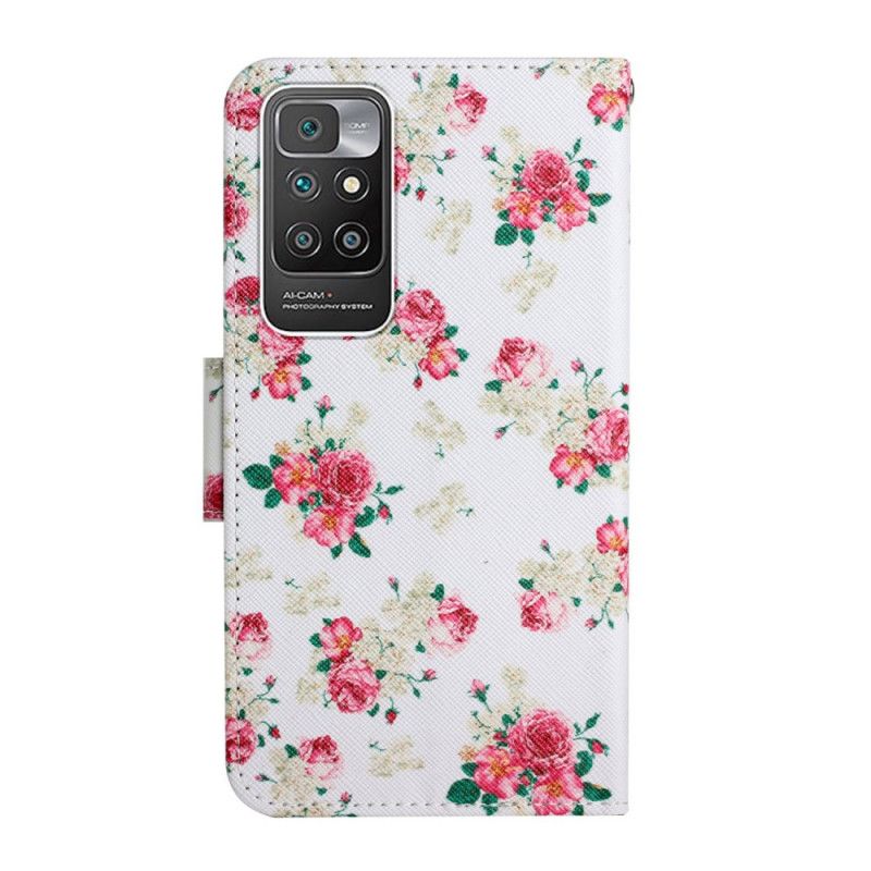 Folio Deksel Til Xiaomi Redmi 10 Royal Liberty Flowers