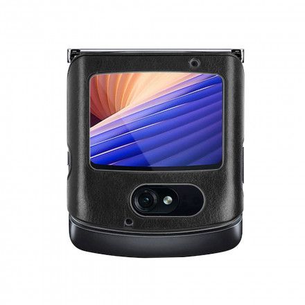 Deksel Til Motorola Razr 5G Faux Leather Litchi