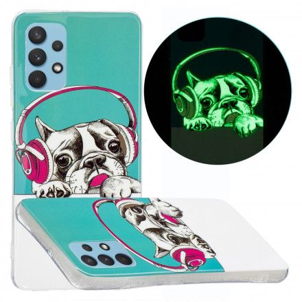 Deksel Til Samsung Galaxy A32 4G Fluorescerende Hund