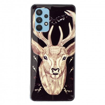 Deksel Til Samsung Galaxy A32 4G Fluorescerende Majestic Stag