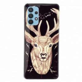 Deksel Til Samsung Galaxy A32 4G Fluorescerende Majestic Stag