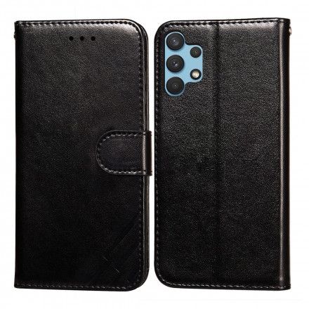 Folio Deksel Til Samsung Galaxy A32 4G Leather Effect Lightning Design