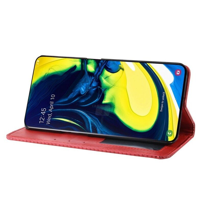Beskyttelse Deksel Til Samsung Galaxy A90 / A80 Folio Deksel Stylisert Kunstskinn