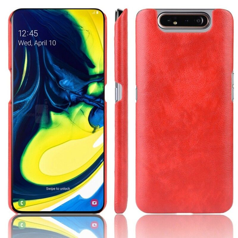 Deksel Til Samsung Galaxy A90 / A80 Litchi Skinneffekt