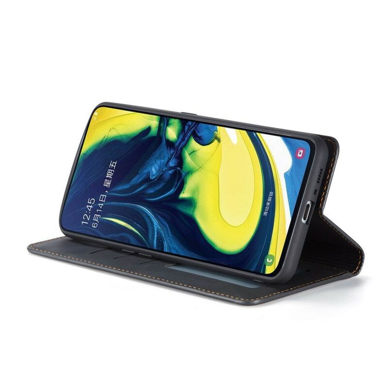 Folio Deksel Til Samsung Galaxy A90 / A80 Skinneffekt Forwenw