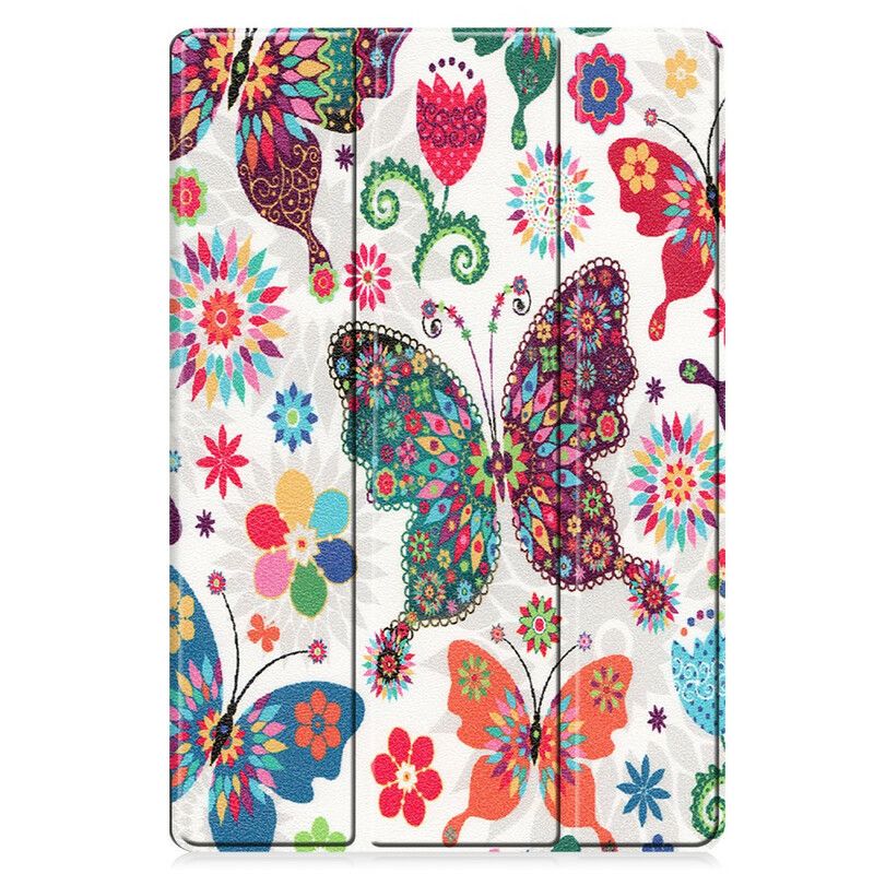 Beskyttelse Deksel Til Samsung Galaxy Tab S7 FE Vintage Blomsterpennholder