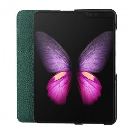 Beskyttelse Deksel Til Samsung Galaxy Z Fold 2 Folio Deksel Ekte Litchi-skinn