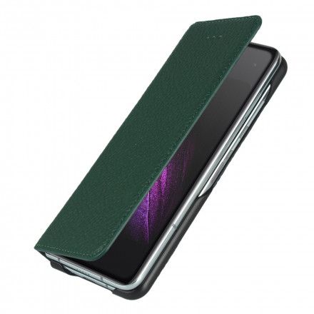 Beskyttelse Deksel Til Samsung Galaxy Z Fold 2 Folio Deksel Ekte Litchi-skinn