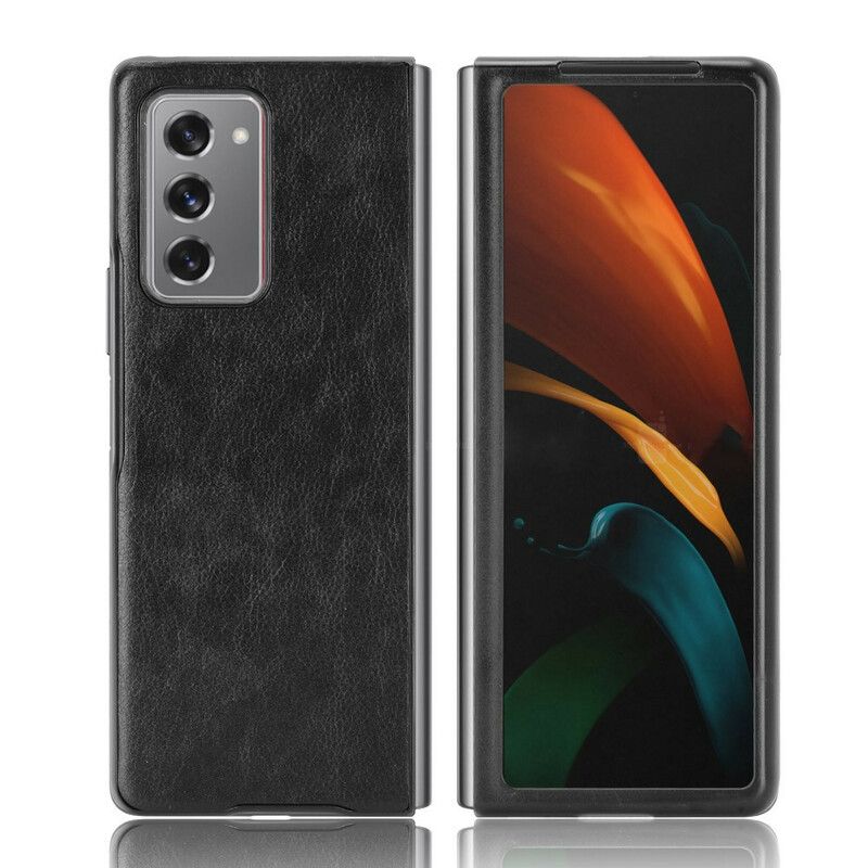 Deksel Til Samsung Galaxy Z Fold 2 Faux Leather Litchi