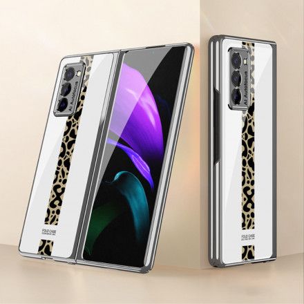 Deksel Til Samsung Galaxy Z Fold 2 Gkk Leopard Herdet Glass