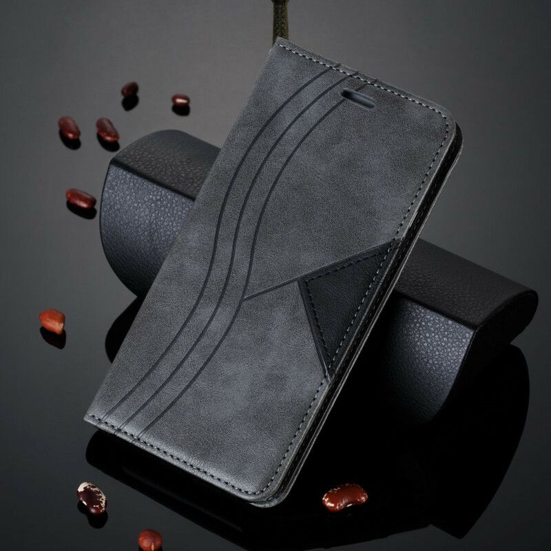 Beskyttelse Deksel Til Xiaomi Redmi 8 Folio Deksel Wave Leather Style