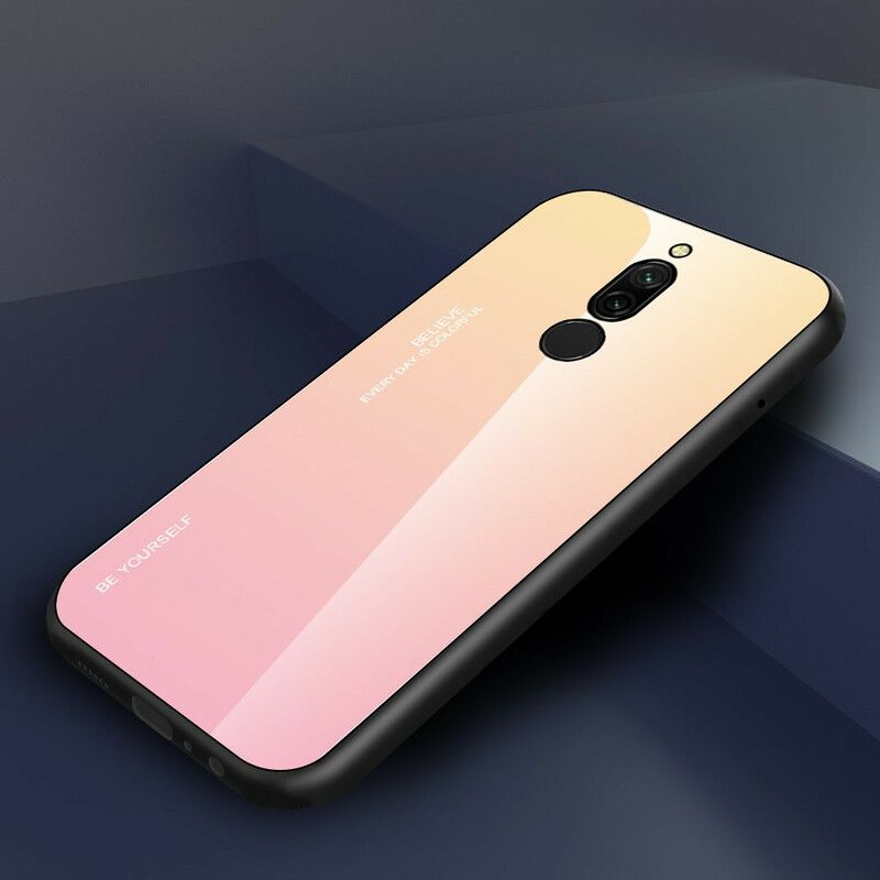 Deksel Til Xiaomi Redmi 8 Vær Deg Selv Herdet Glass