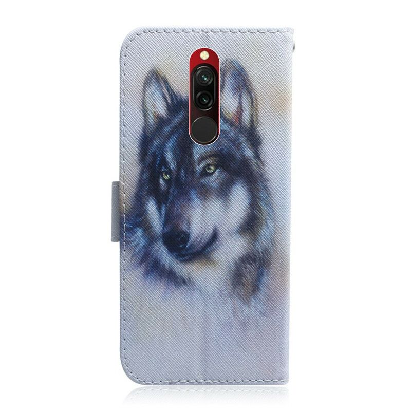 Folio Deksel Til Xiaomi Redmi 8 Canine Gaze