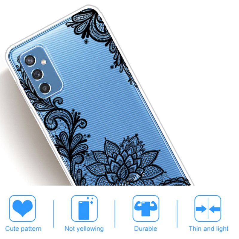 Deksel Til Samsung Galaxy M52 5G Broderte Blomster