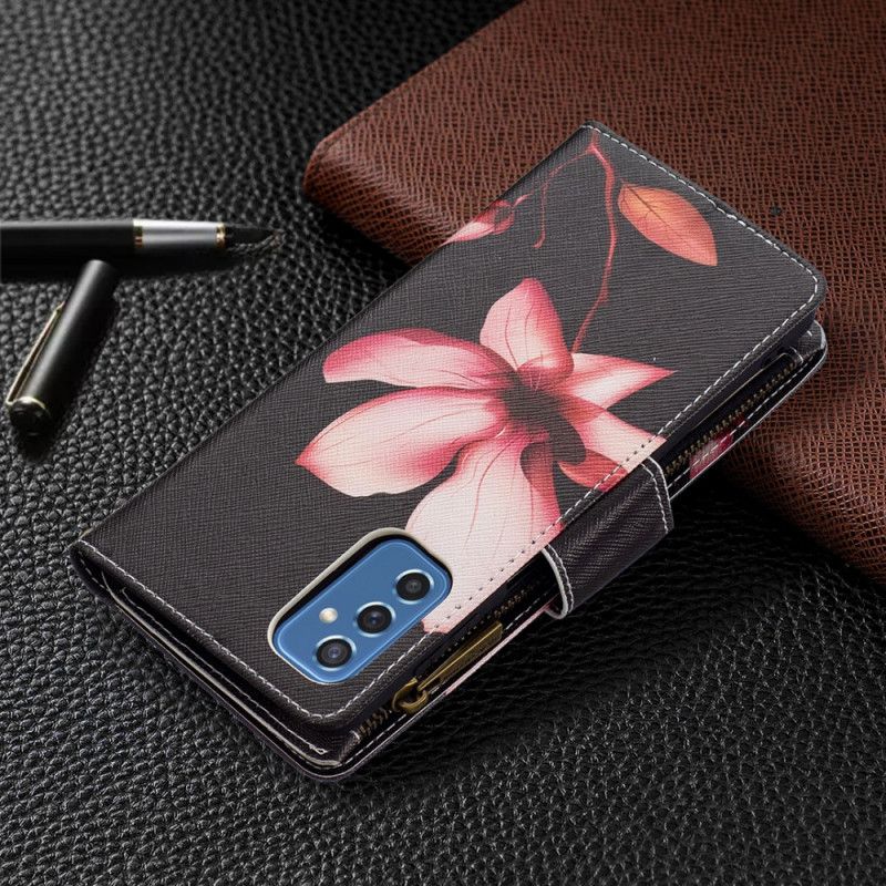 Folio Deksel Til Samsung Galaxy M52 5G Dødelig Blomst