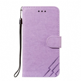 Folio Deksel Til Samsung Galaxy M52 5G Faux Leather 555