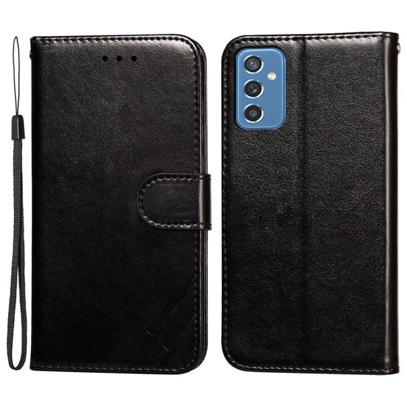 Folio Deksel Til Samsung Galaxy M52 5G Faux Leather 555