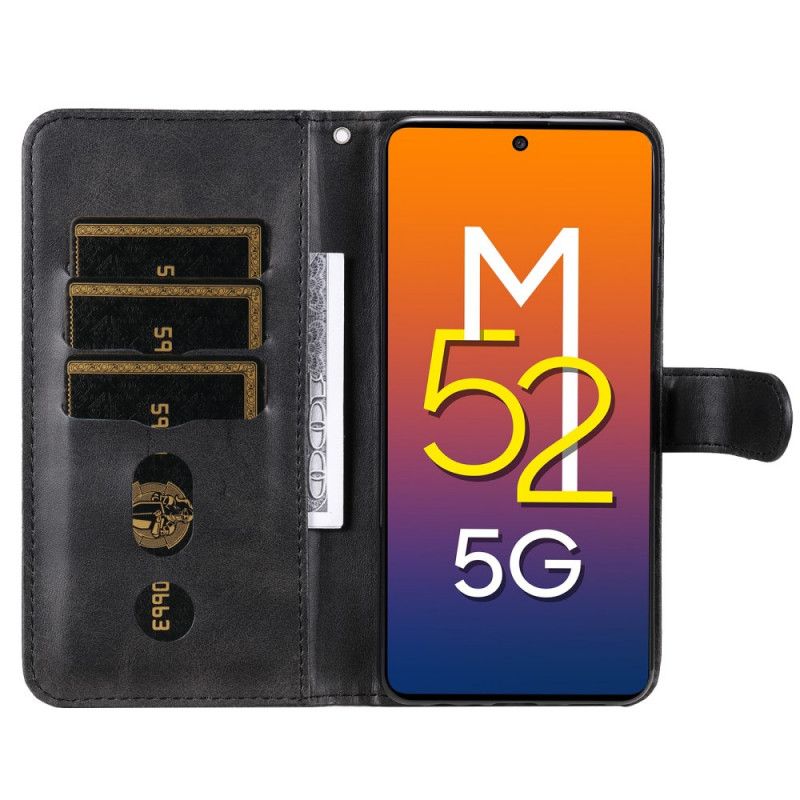 Folio Deksel Til Samsung Galaxy M52 5G Glidelås