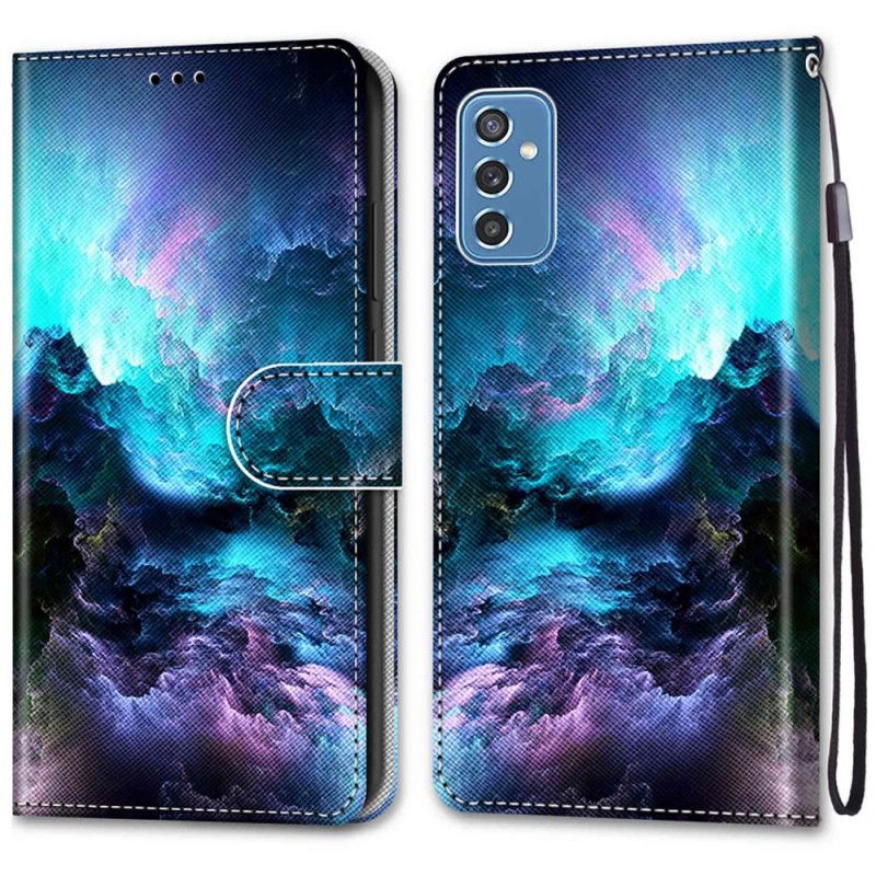 Folio Deksel Til Samsung Galaxy M52 5G Glow In The Dark Storm