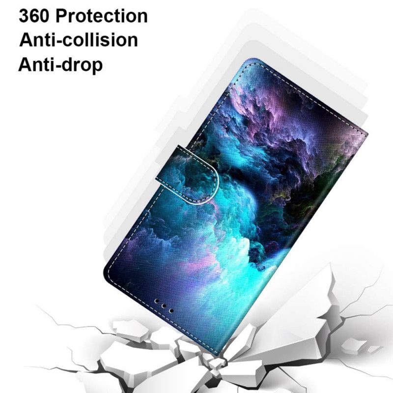 Folio Deksel Til Samsung Galaxy M52 5G Glow In The Dark Storm