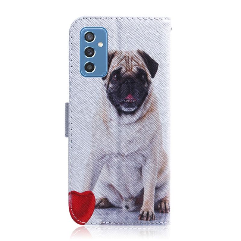 Folio Deksel Til Samsung Galaxy M52 5G Pug Dog