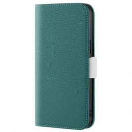 Beskyttelse Deksel Til iPhone 14 Folio Deksel Faux Leather Litchi