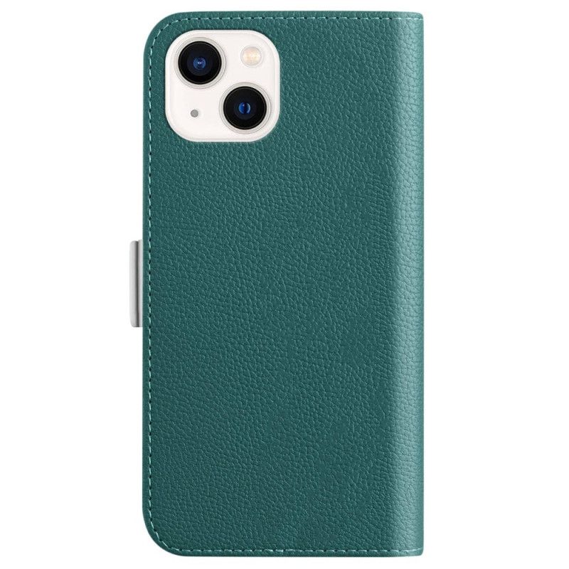 Beskyttelse Deksel Til iPhone 14 Folio Deksel Faux Leather Litchi